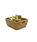 Handkerchief box rectangular Adélie - rattan honey