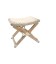 Chair Cappucino metal and wicker