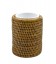 Glass bathroom Edwige - rattan white brushed and porcelain