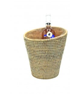 Champagne bucket rattan Clubbing - colour white brushed