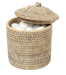 Pot cotton the Sly - rattan white brushed