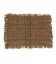 Set of 4 embossed brown cotton placemats