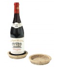 Below bottle or bread plate Topette - rattan white brushed