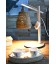 Kayin S - lampe à poser bois et rotin miel