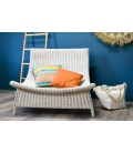 Fauteuil O'klm L - rotin blanc tressé