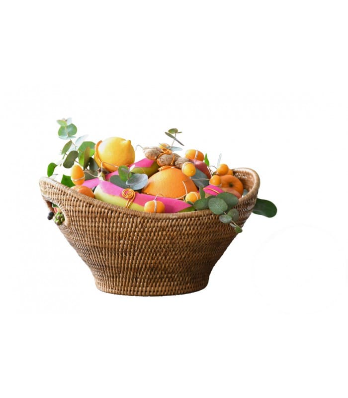 Fruitiere osier - corbeille de presentation - art de la table