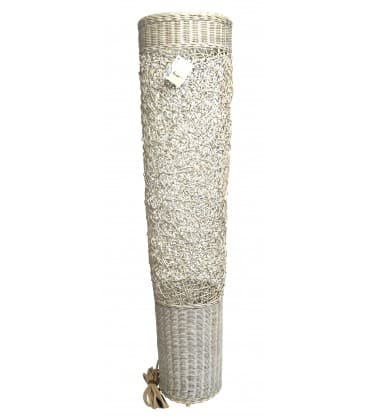 Magwe lampe colonne XL - 139cm - blanc cérusé