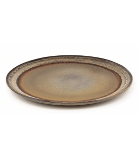 Assiette plate collection Loft coloris bronze 26,5cm