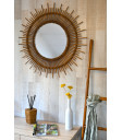 Miroir rond coquillages Bazar Bizar - coquillages naturels - wkhdeco