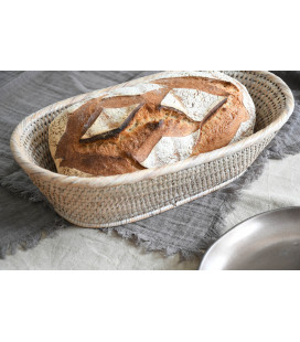 Corbeille à pain Adrien - blanc cérusé