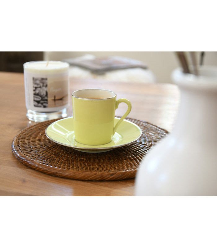 6 Pièces Dessous De Plat Bambou Rond Et Carré - Set Avec Égouttoir Et Chiffon - Protection Chaleur