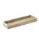 Petit plateau rectangulaire Bagatelle - rotin blanc cérusé