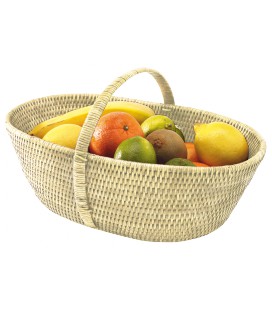 Basket Delights - rattan white brushed