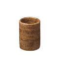 Cylindrical Pot Olivier - rattan honey