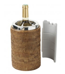 Cooler for bottle Gaven - rattan honey
