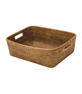 Laundry basket small model Margaux - rattan honey
