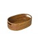 Oval basket Caitlin - rattan honey