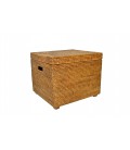 Safety deposit box reinforcements wood Sib - rattan honey