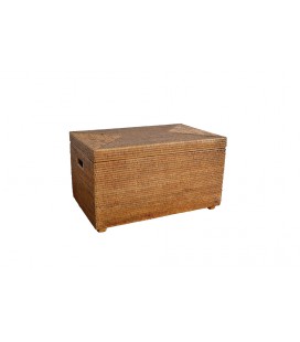 Safety deposit box reinforcements wood Connie - rattan honey