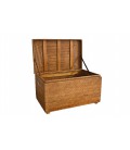 Safety deposit box reinforcements wood Connie - rattan honey
