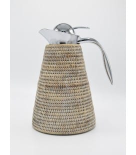 Carafe insulated Cozy - rattan white brushed